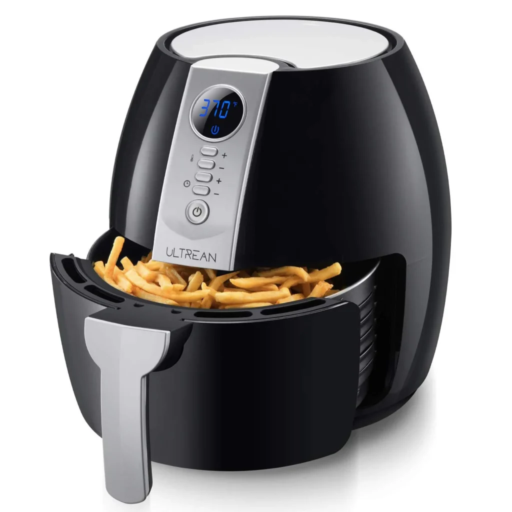 Ultrean rapid circulation air fryer under $100 creating perfectly crispy food textures